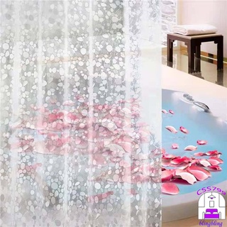 EVA shower curtain 3D cobblestone mosaic waterproof thickened bathroom shower curtain