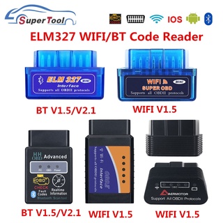 OBD2 ELM327 4.0 OBD ELM327 Bluetooth V1.5 V2.1 ELM 327 WIFI/WI-FI V1.5 OBDII Car Diagnostic Scanner