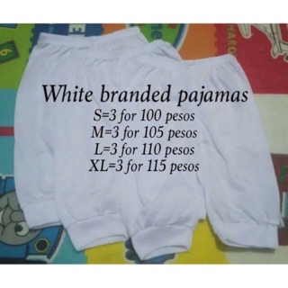 Good quality plain white baby pajama set