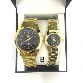 Set & Couple Watches❧♘△[MAii] Seiko gold silver metal couple watches watch