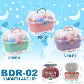 Baby Love BDR-02 Baby Feeding Bottle Storage Box Organizer Dryer Portable Large Baby Cutlery Storage