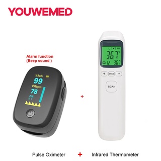 Monitors┅✼❅Pulse Oximeter Monitor With Infrared Thermometers For Body Combination Test Blood Pressur