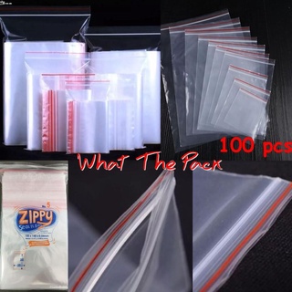 GIFT✔✎▼Zippy Seal it Bag Small to Medium Ziplock Pouch Resealable Zip Lock Plastic Packaging 100pcs