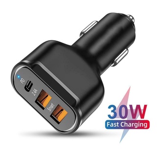 30W PD Type-C Fast Car Charger Dual USB Adapter For Samsung iPhone 12 11 Pro Max