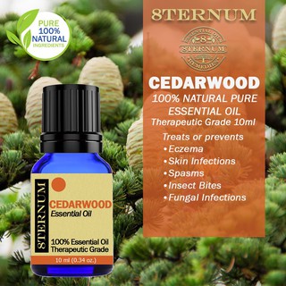 ✳️ CEDARWOOD, Essential Oil, 100% PURE, Undiluted, ALL-NATURAL, AND THERAPEUTIC GRADE. By: 8TERNUM