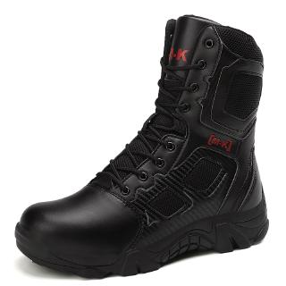JAYER Breathable perspiration outdoor combat boots military boots steel toe shoes plus size 39-47