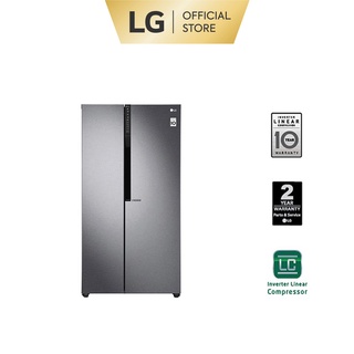 LG REFRIGERATOR Side by Side 24 cu ft. GR-B247KQDV w/ Inverter Linear Compressor, Smart Diagnosis