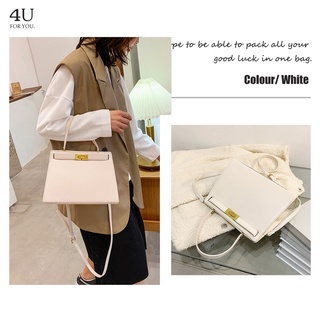 4U Korean Leather Ladies Shoulder Bag Fashion Simple Handbag