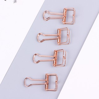 8Pcs 19mm Metal Hollow Long Tail Clips Stationery Gifts (3)