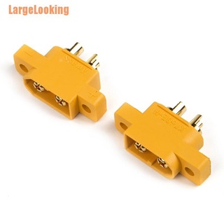 LargeLooking（**）5pcs AMASS XT60E-M Mountable XT60 Male Plug for RC Drone FPV Racing Fixed Board