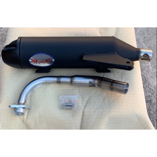 CRAZY CHICKEN PIPE!!! CHICKEN PIPE MIO i125/MIO SPORTY WITH SILENCER/ALLOY TIP/THICK ELBOW (1)