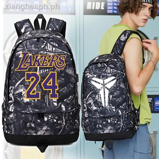 ✢Black Mamba Kobe Sports Backpack High School Student Bag Basketball Computer Travel Large Capacity Commemorative
