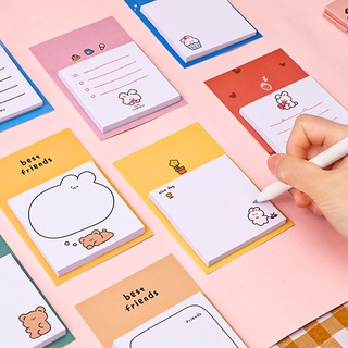 INS Cute Cartoon Sticky Notes Student Message Memo Guestbook
