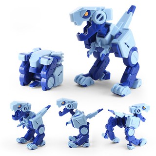 Mini Tyrannosaurus Rex Dinosaur Cube Transformers Robot Toy Birthday Gift Christmas Present for Kids Children Boys Girls (4)