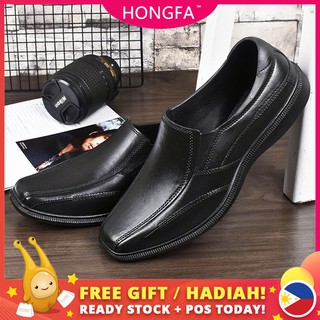 Men's Black school shoes for men and women unisex High quality rubber shoes /Office/Formal cod hf200