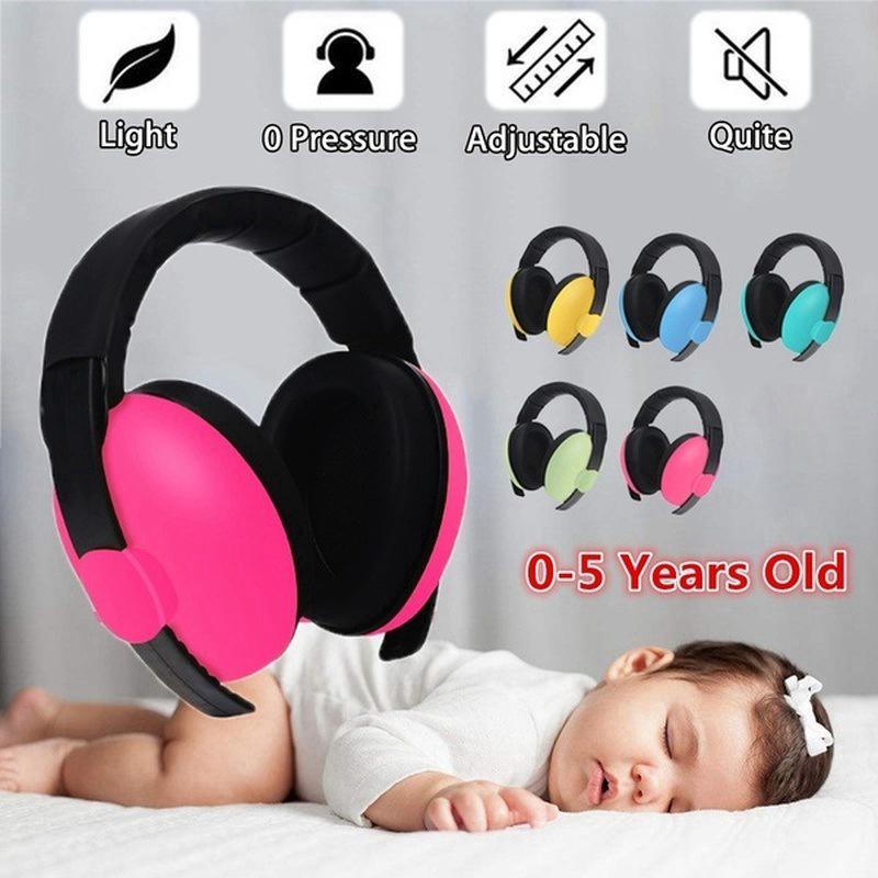 [0-5 Years old] Adjustable Baby Kids Hearing Protection Earmuffs Safety Noise Reduction Headphones For Children