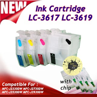 refill cartridge LC3619 LC3617 with chips for MFC J3930DW J3530DW J2330DW J2730DW MFC-J2330DW