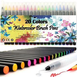 20/24/48Pcs Watercolor Brush Pens Art Markers, Art Supplies Brush Marker Pens Colored Pens Script Paintbrush for Calligraphy