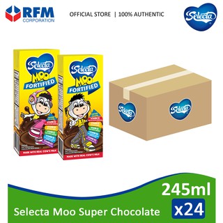 Selecta Moo Super Chocolate 245ml - Pack of 24