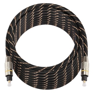 Top 10M Digital Optical o Cable Fiber Optic OD6.0mm Gold Plated Metal Toslink Male to Male o Cable f