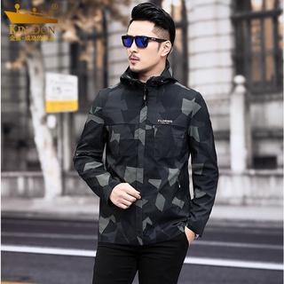 Gold Shield Camouflage Jacket Male Hooded Casual Autumn 30 40 Years