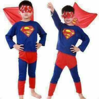 Superhero Superman costume for kids set