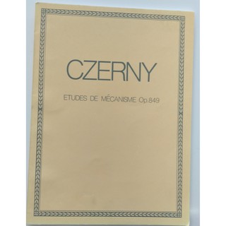 Czerny Piano Book Op. 849 / Music Book CZERNY Op.849