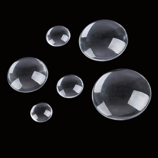 WMPH ✹✿ 5/10/20Pcs transparent round clear glass cabochon dome