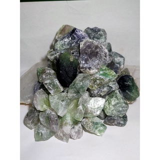 Natural Fluorite (Green / Purple / Rainbow) Crystal / Raw Stone (random pick - sold per piece)