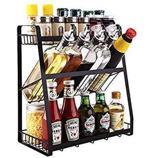 3 layer kitchen spice/condiments storage organiser shelf rack home organizer