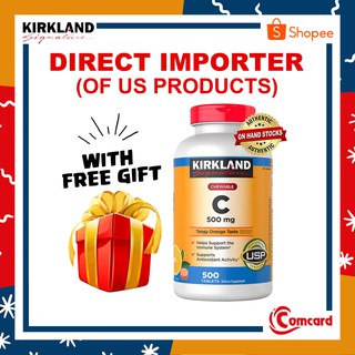 ☑️ On Hand! Kirkland Signature Chewable Vitamin C Costco USA 500mg 500 Tablets (RUR)