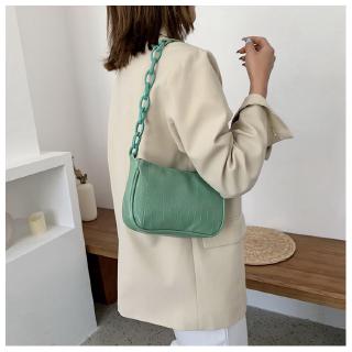 Shoulder Tote Bag Baguette Bag Fashion Vintage Crocodile Pattern Women Fashion Quality PU French Shoulder Bag 135 (1)