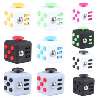 Fidget Toy Cube Stress Anxiety Relief Desk Toy EDC 6 Sided For Adults Kids Focus