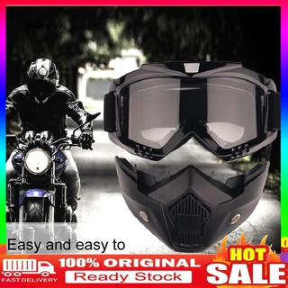 【BBQparty.HMJ】Motorcycle Mouth Filter Detachable Anti-UV Windproof Face Mask Helmet