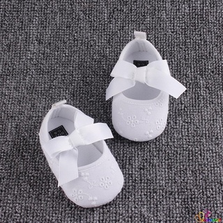 ✤OD✤Toddler Girls Casual Crib Shoes Spring Autumn Prewalker Baby Bowknot Soft Sole Shoes