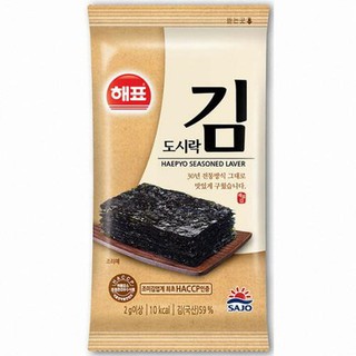 Snack℗[Sajo] Dosirak Roasted Savory Seaweed Laver 1Pack (10pcs x 2g) - KOREAN FOOD