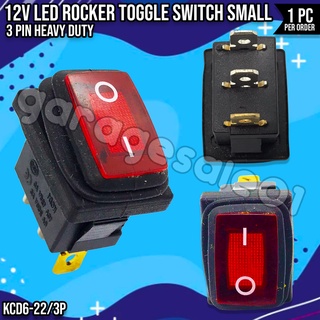 ⚡Waterproof 3 Pin 12V LED Rocker Toggle Switch small⚡