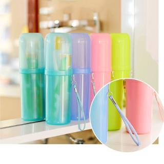 Portable Toothbrush Holder Plastic Tooth Case Cover Cup (3)