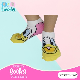 Luvaby - Korean Imported Iconic Daisy Duck, Ironman, Two Eye Character Socks