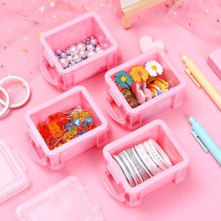 Cute Mini Portable Jewelry Box Candy Box Pink Storage Box (2)