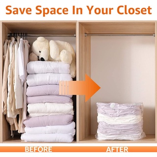 【spot goods】 ◙✧3D Vacuum Storage Bags for Clothes, Quilts, Pillows, Space Saver Travel Compression B