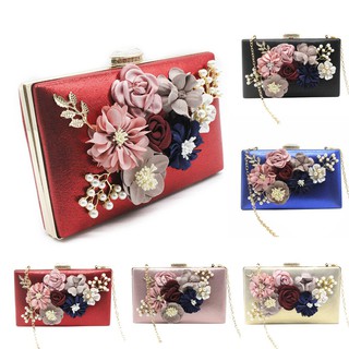 Women's Flower Clutches Bags Handbags Wedding Clutch Purse (1)