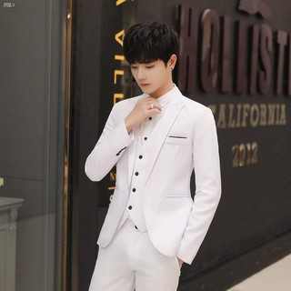 ❐№✶Mens Suits (Jacket + Pants tie) 3 Pieces Formal Men Suit Set for Wedding Prom Dinner Groom Tuxe (1)