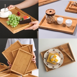 Bamboo Tray Rectangular Tea Cup Tray Restaurant Plate Placemat Coffee Coaster