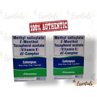Salonpas Hisamitsu Medicated Patch 10s/20s Original
