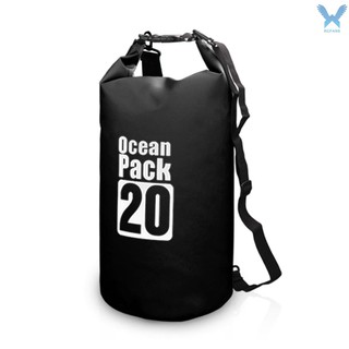 10L / 15L / 20L / 30L Outdoor Waterproof Dry Backpack Water Floating Bag Roll Top Sack for Kayaking Rafting Boating River Trekking