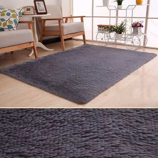Plush Soft Mats with Solid Color Non-slip Mats for Door Bedroom Living Room (4)