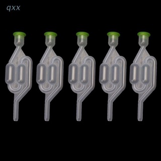 [qxx] 5Pcs Plastic Fermenting Air Locks Twin Bubble S Types Wine Airlocks For Wine Making Beer Brewi