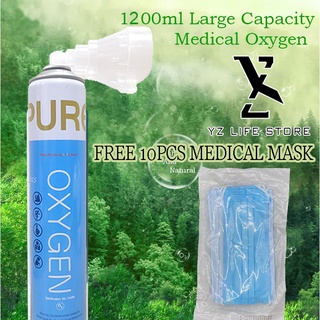 Medical Oxygen owgels Bottle Portable Oxygen 10L (Pure Oxygen Can) portable oxygen concentrator