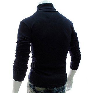 Mens Autumn Winter Fashion Slim Fit Thermal Underwear Sweaters Long Sleeve Solid T-Shirts (3)